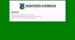 Desktop Screenshot of heimatverein-altenbrilon.de